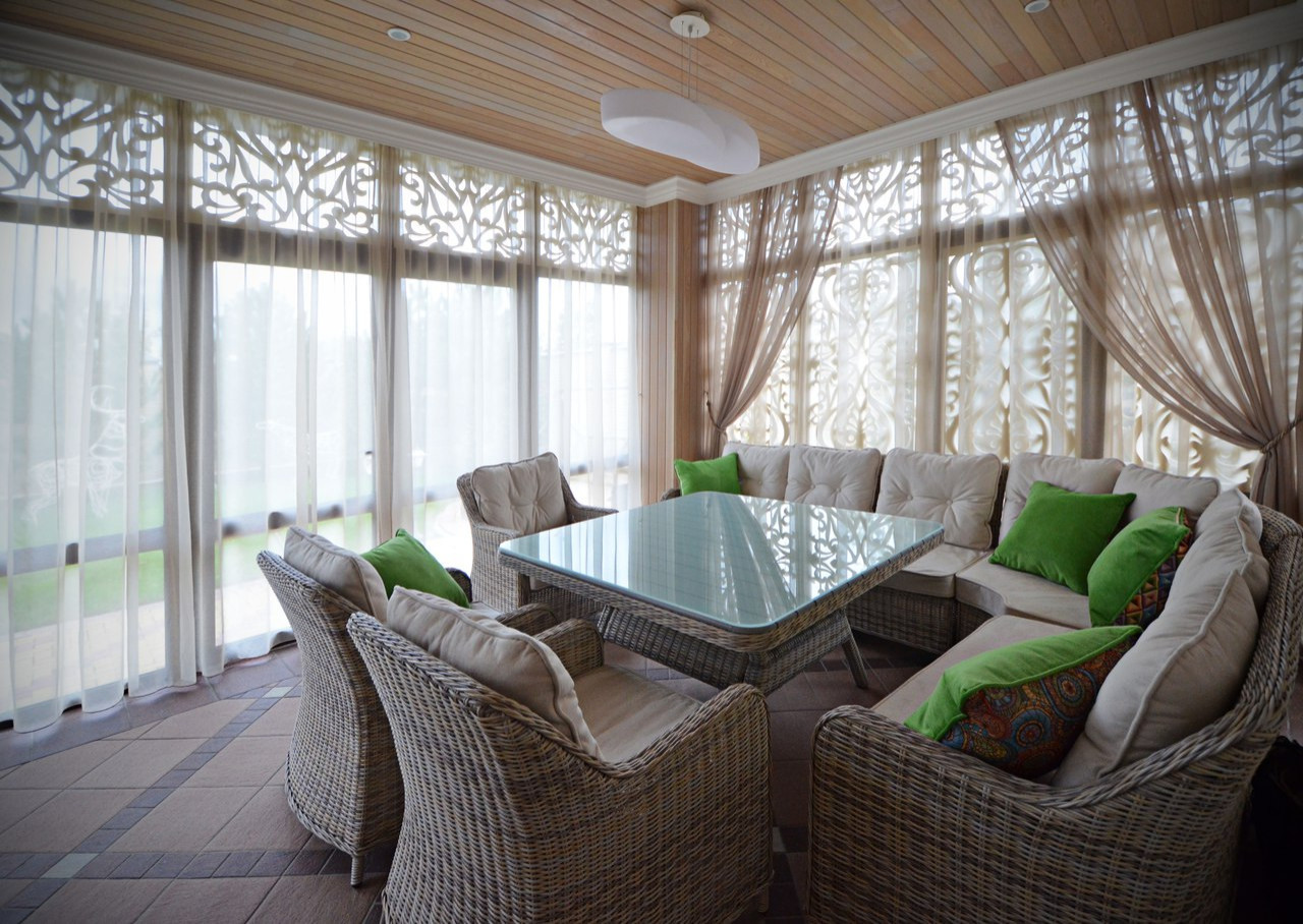 Интерьер летней веранды