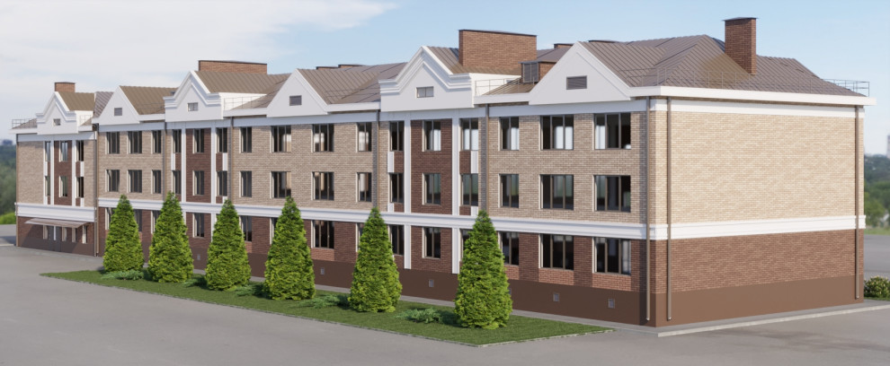 Фасад многоквартирного дома