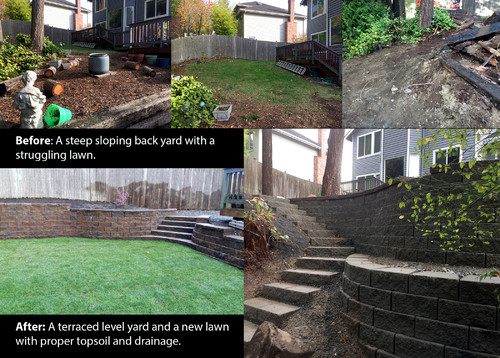 Level a Severely Sloped Yard