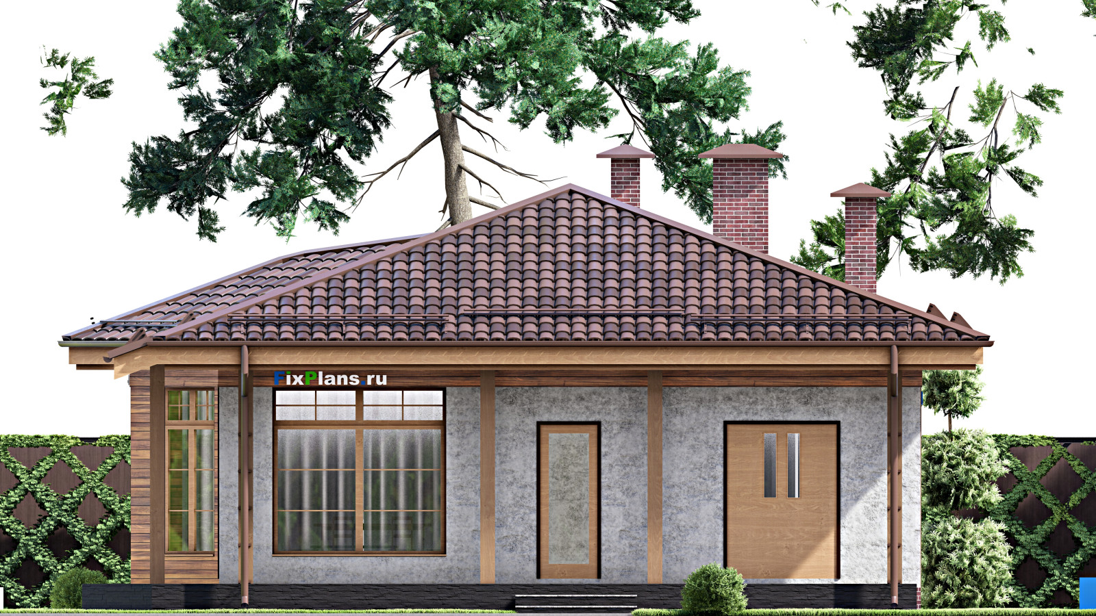 Проект одноэтажного дома 14х10м S104м2 F-15515