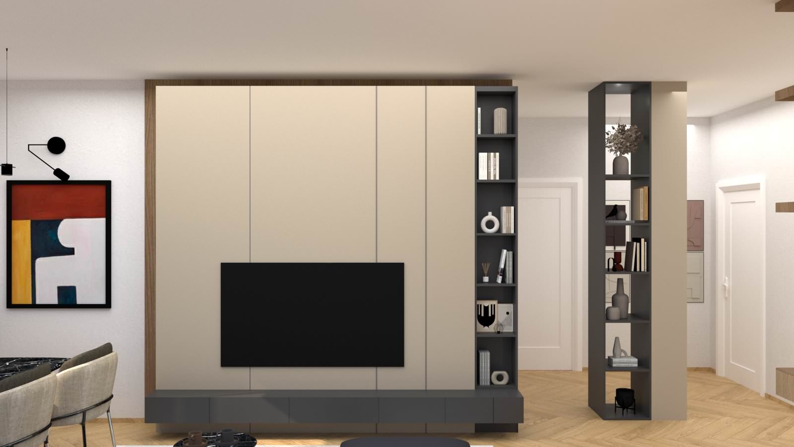 Progetto di Interior Design Ingresso\Living