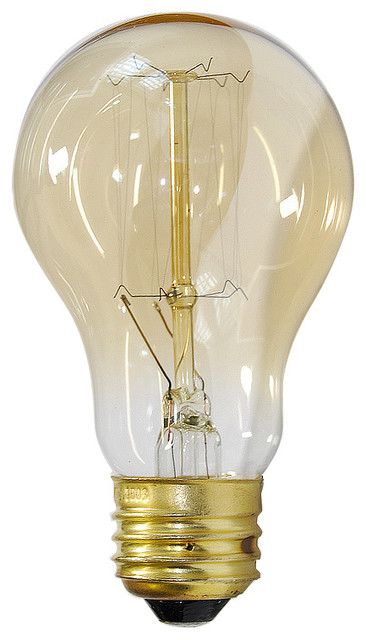 2-Pack 30W A19 Edison-Victorian Antique Reproduction Light Bulb with Quad-Loop Filament 
