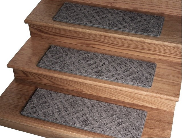 Dog Assist Carpet Stair Treads 9"x27" Interweave Classic Image, Set Of 16