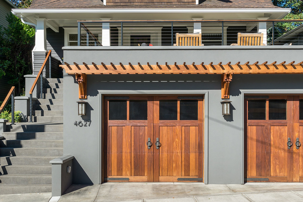 Ipe Carriage Garage Doors Traditional Garage Portland By