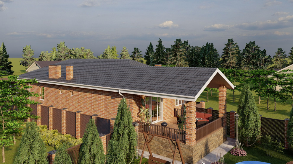 Дом на узком участке