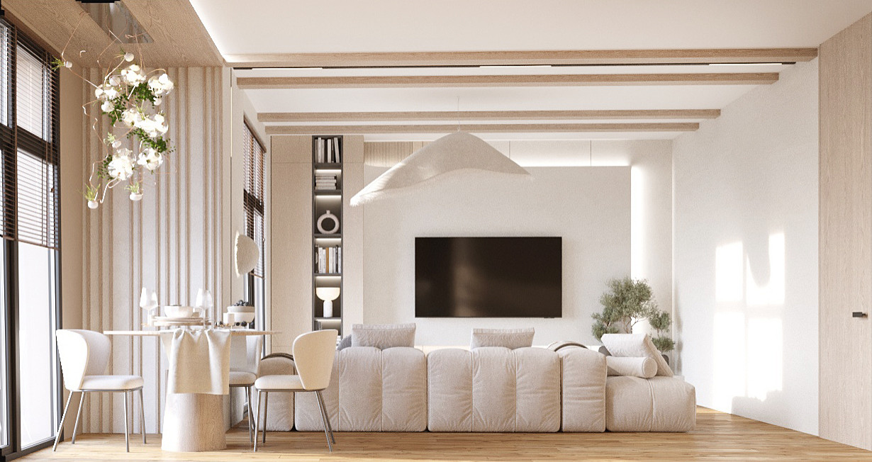 Дизайн-проект загородного дома в природном стиле