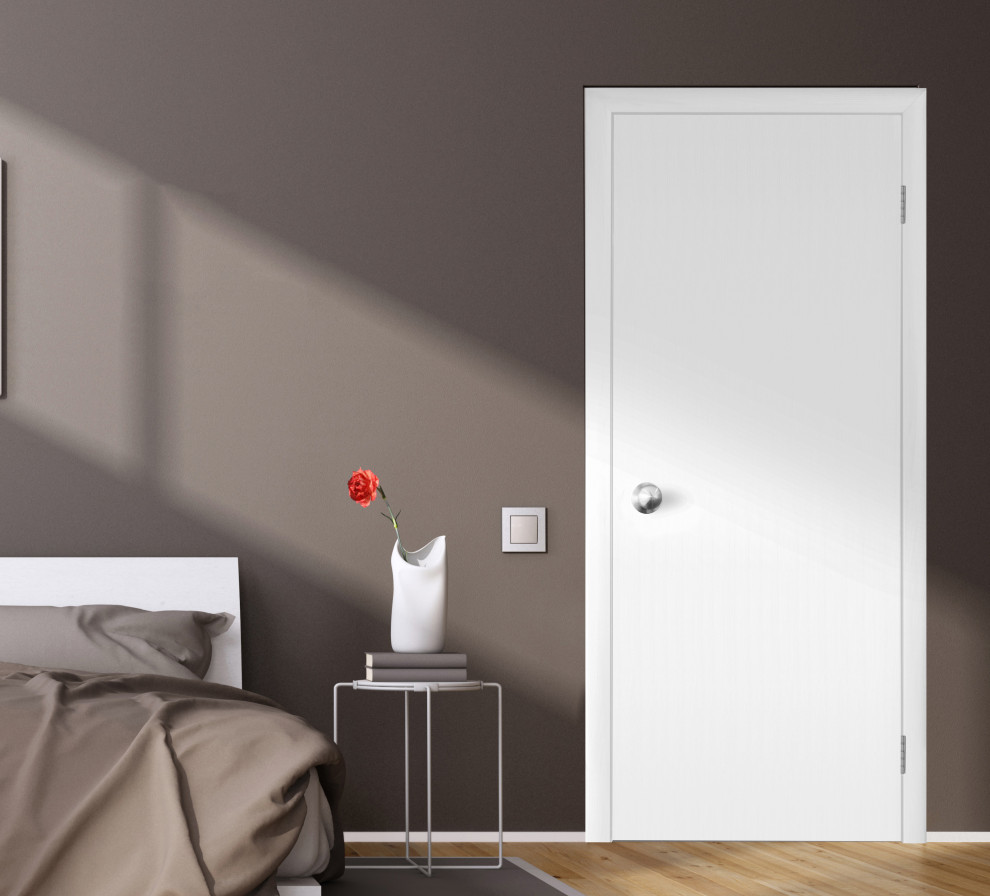 Interior door "STANDARD", white or brown, from 24" to 36" x 80"