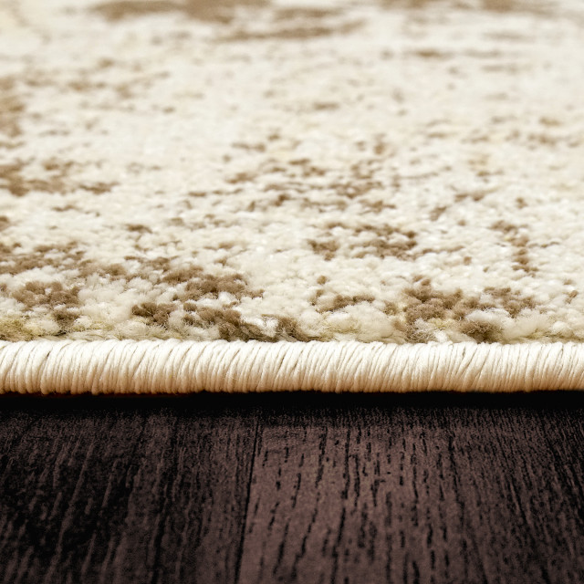 Dynamic Rugs Navi Frieze Area Rug, Beige/Taupe, 5.3x7.3' - Contemporary ...