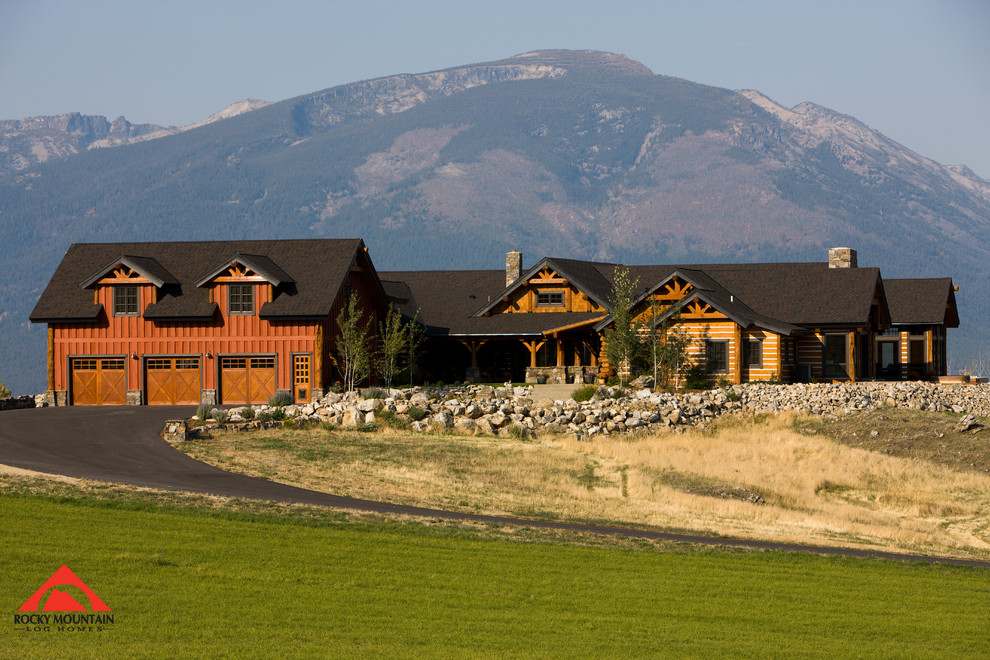 Rocky Mountain Log Homes A Place to Gather Rustic Other by