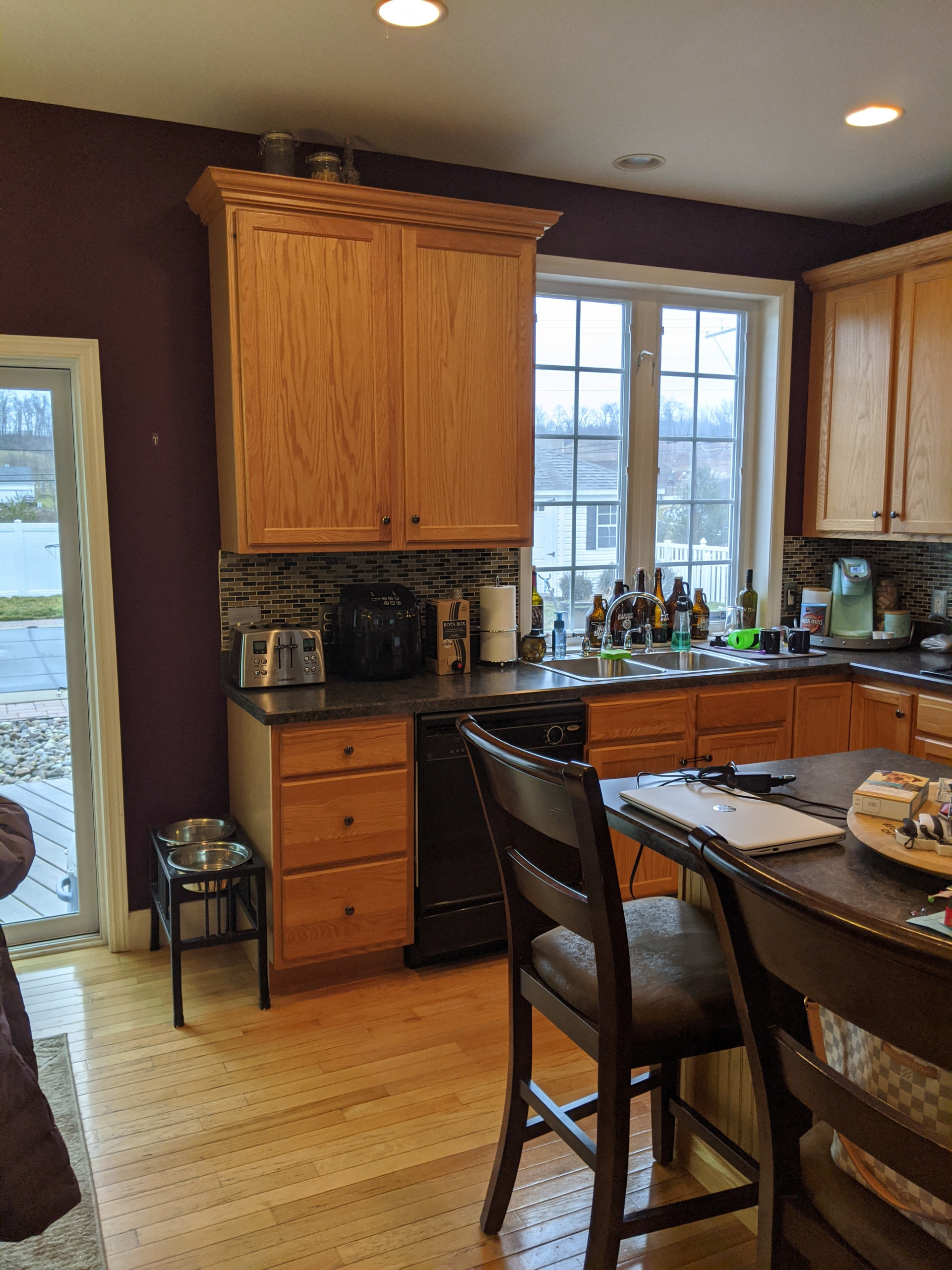 Blue & White Transitional Kitchen Remodel