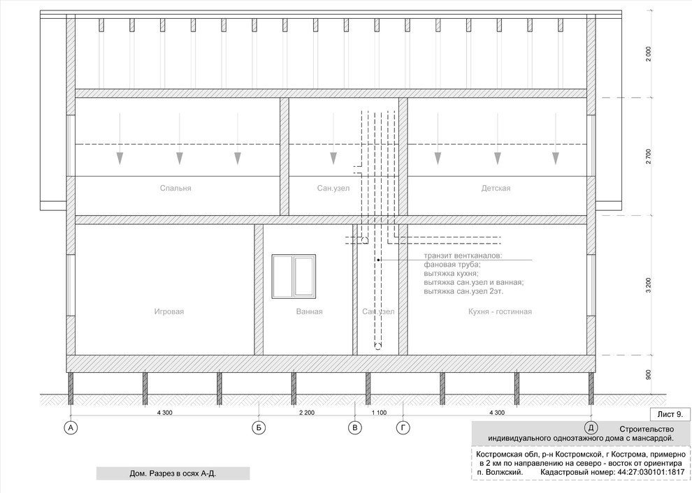 Дом с мансардой