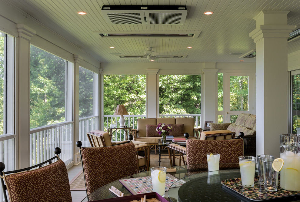 Inspiration for a country porch remodel in New York