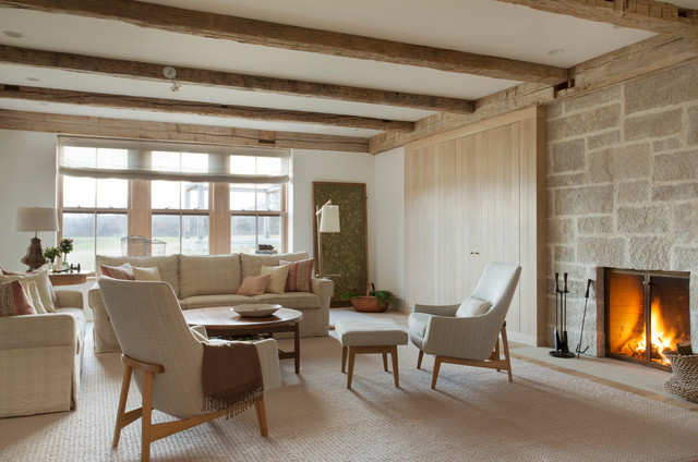 The Grey Barn landstil-dagligstue