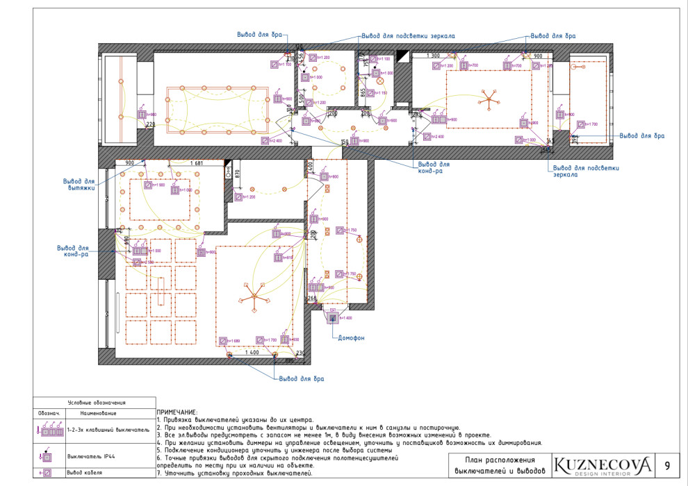 Дизайн проект квартиры 84 кв.м.