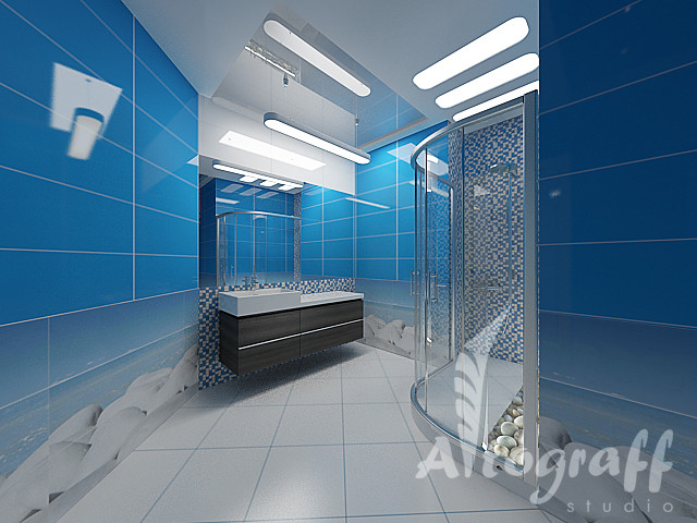 Ванные комнаты в квартире на Ключевской