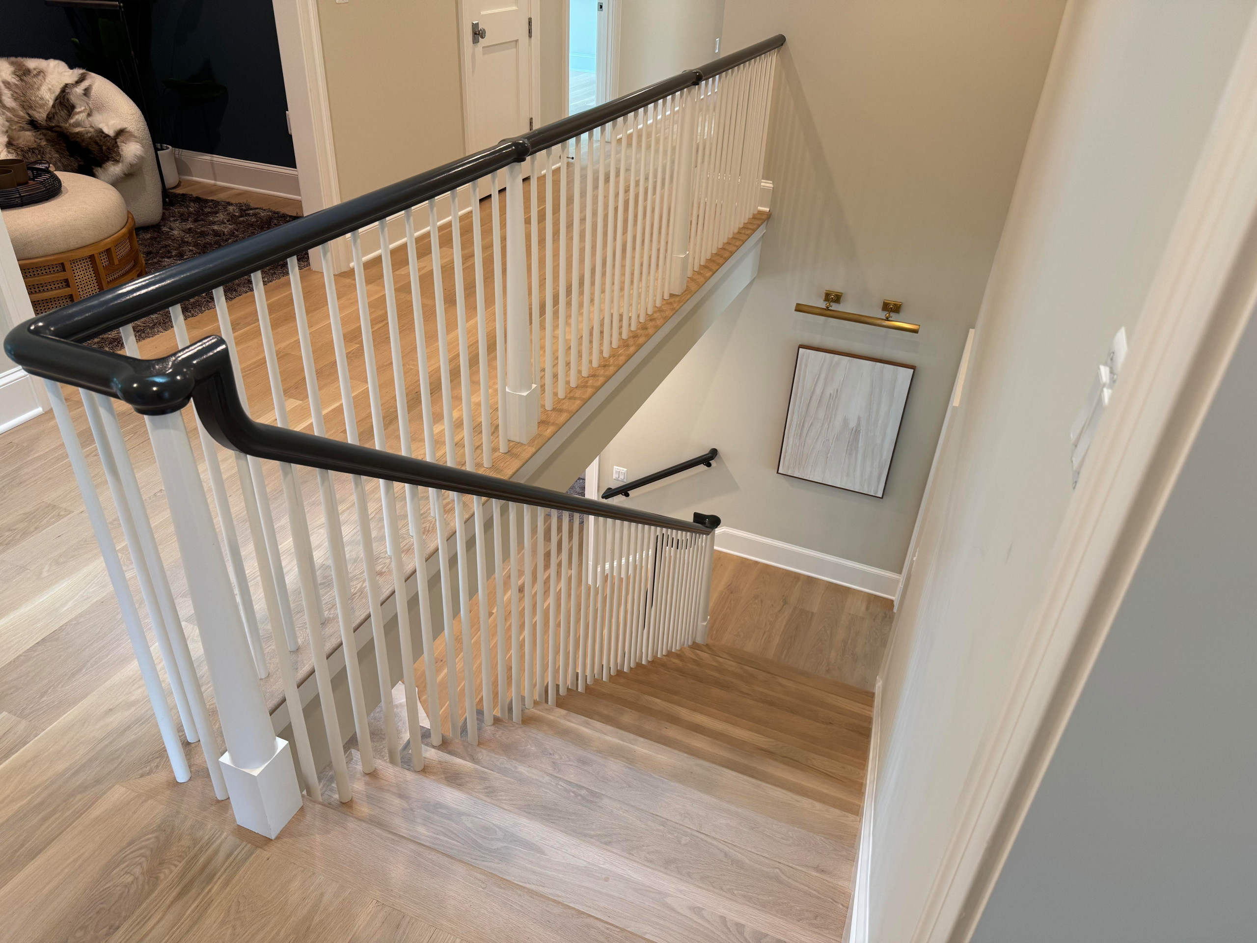 138_Elegant Double Bullnose Entry Stair, Bethesda, MD 20814