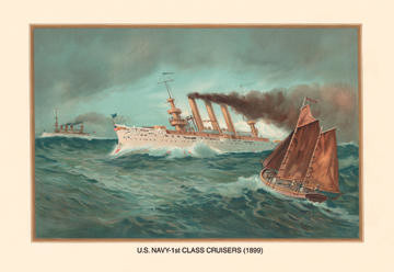 First Class Cruisers, 1899 20x30 poster