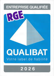 Nous avons le plaisir de vous annoncer que nous venons d’obtenir la certification RGE Qualibat pour l’année 2026.  👉 Ce label officiel atteste de notre savoir-faire et de notre expertise dans les tra