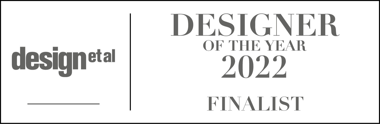 Designer of the year finalist 2022