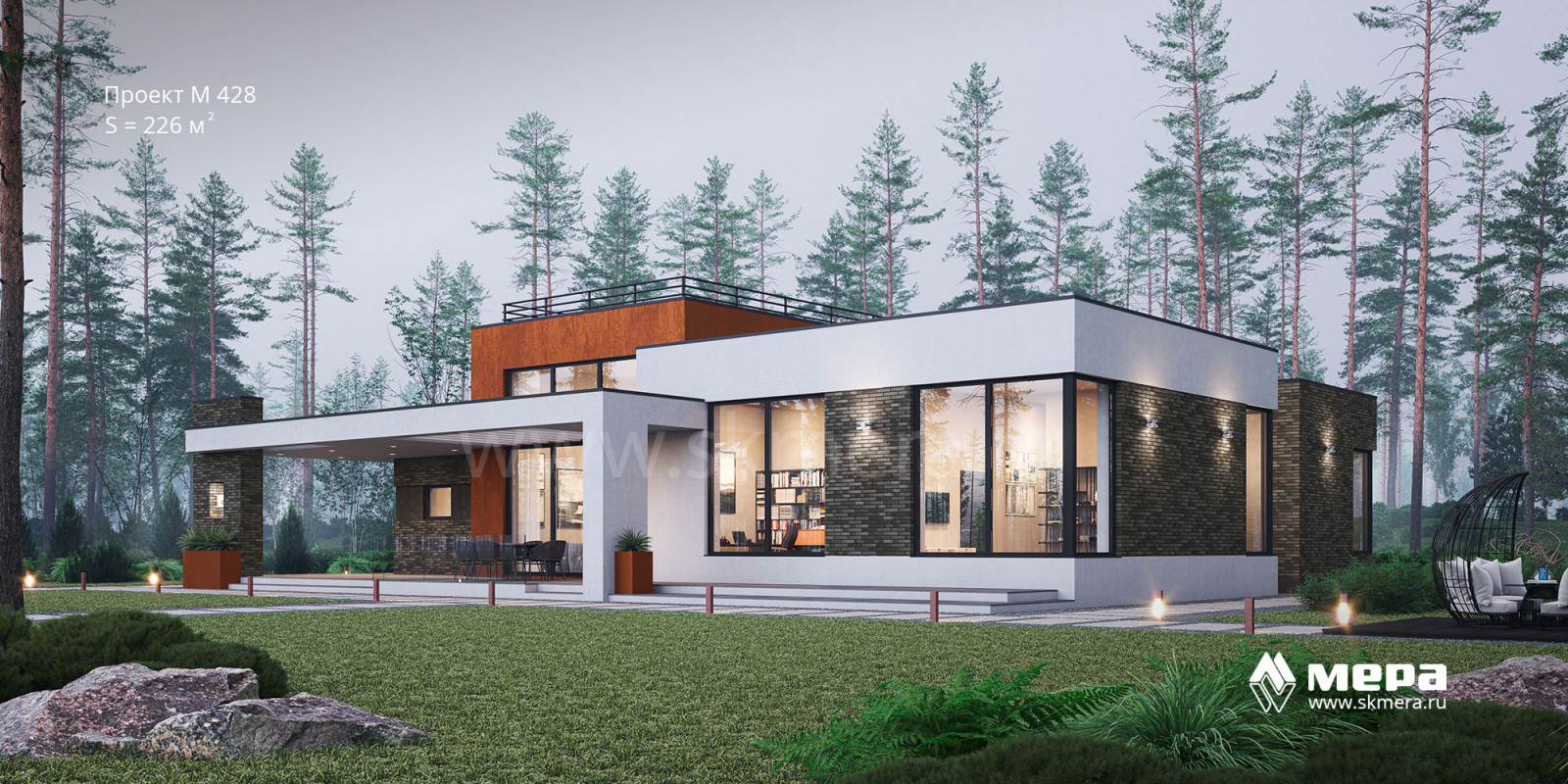 Проекты современных каменных домов