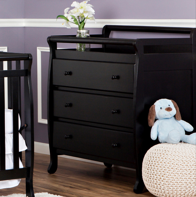 Dream On Me, Liberty Collection 3 Drawer Changing Table, Black