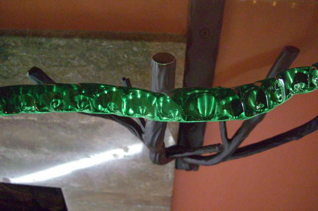 Glass Fireplace Mantel Shelf With Chipped Polished Edge