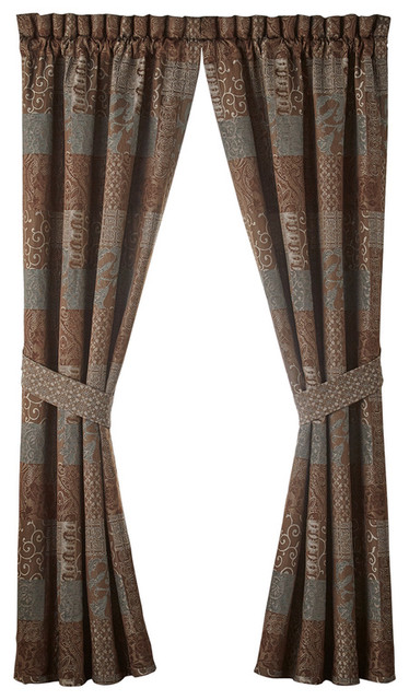 Galleria Pole Top Drapery 82x84 Traditional Curtains By Croscill