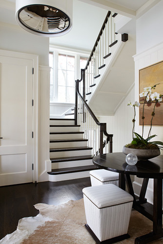 Transitional Shingle transitional-staircase