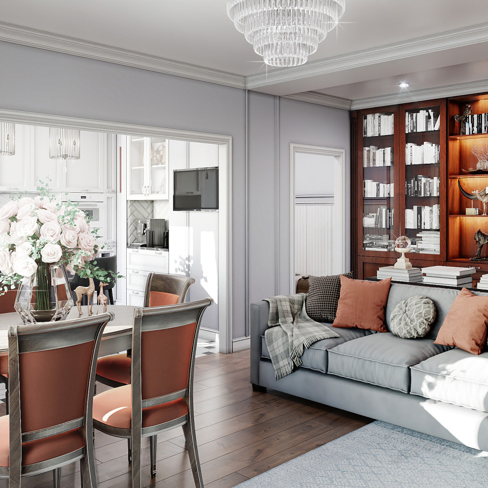 Проект квартиры в стиле современная классика