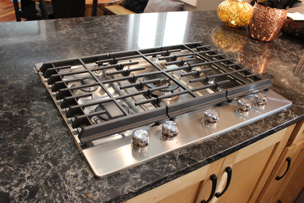 Quad Cities Kitchen Remodel with Great Storage and Maple