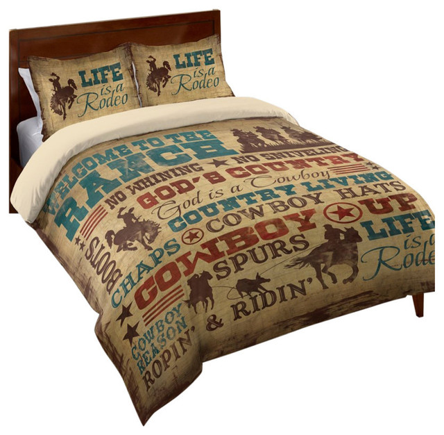 Welcome To The Ranch Duvet Cover Southwestern Duvet Covers And
