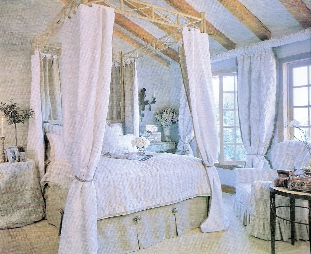 This is an example of a large country guest bedroom in Phoenix.