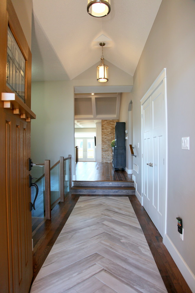 Inspiration for a transitional entryway remodel in Toronto