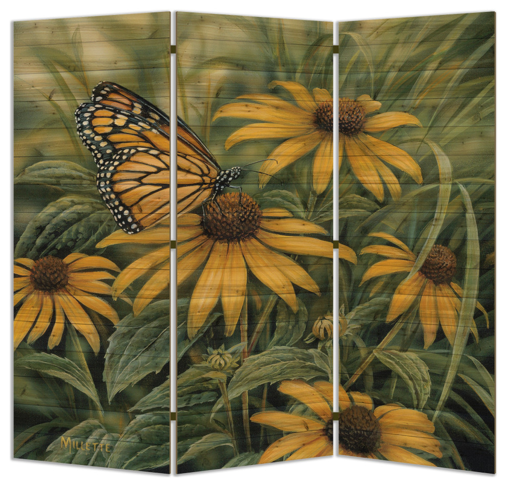 Room Screen, Monarch Butterfly, 68"x68"