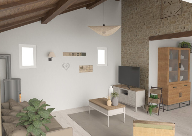 Salon landstil-dagligstue