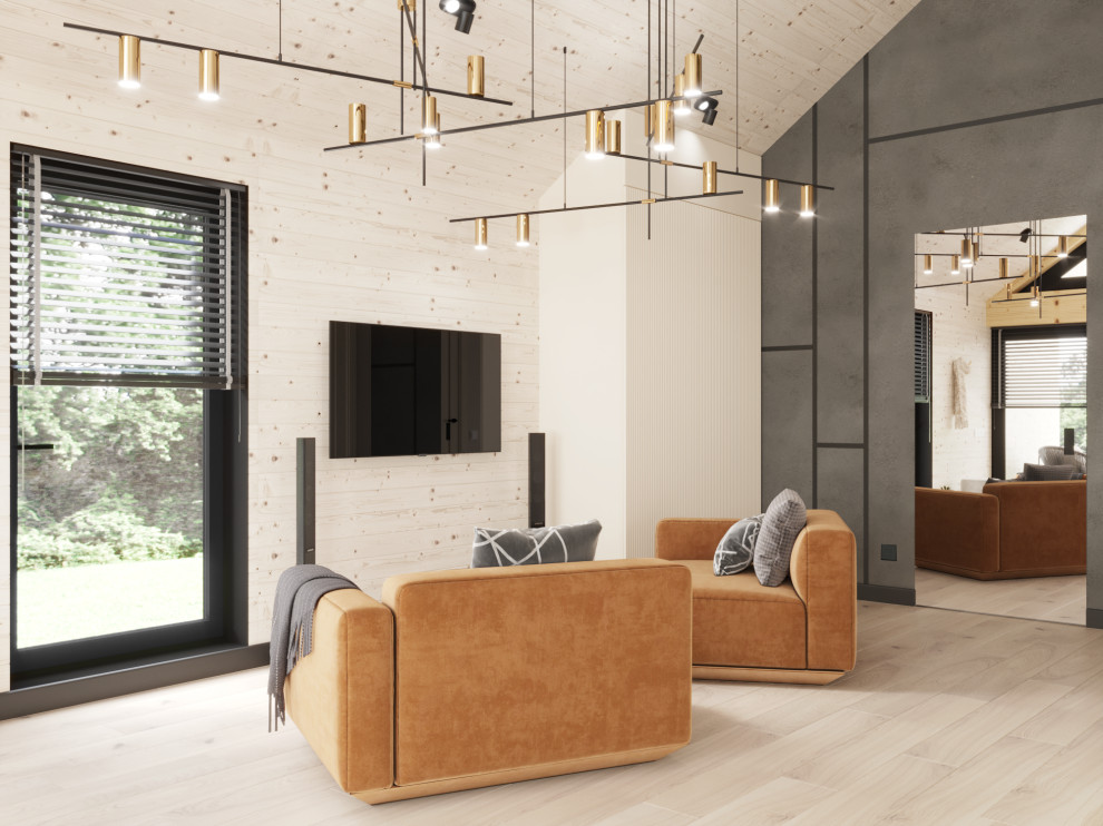 Кухня-гостиная в загородном доме