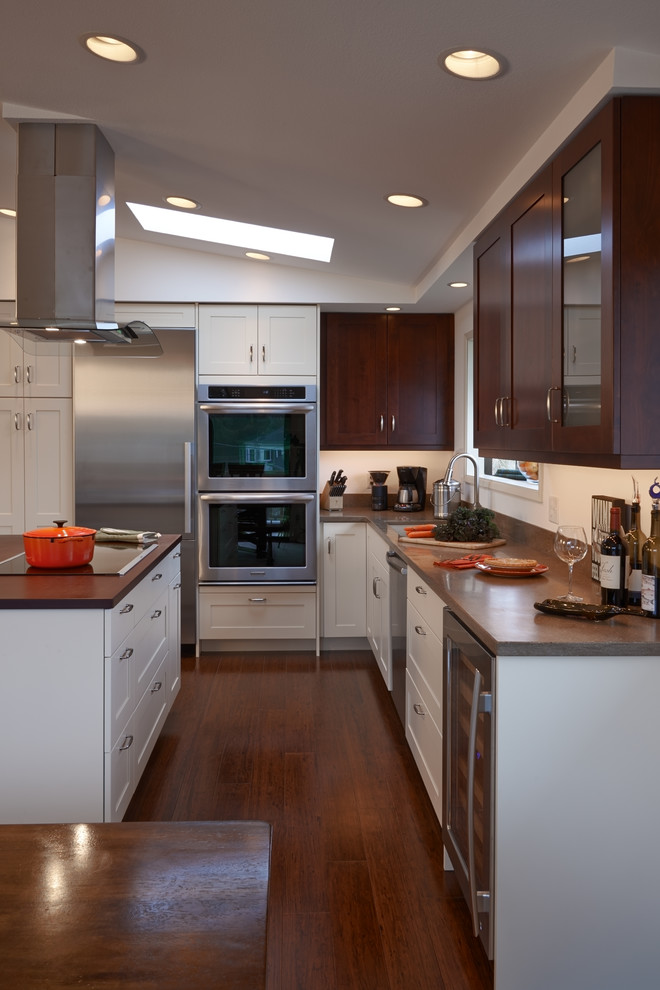 Inspiration for a transitional kitchen remodel in Seattle