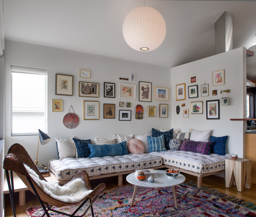 Inspiration for an eclectic living room in Denver.