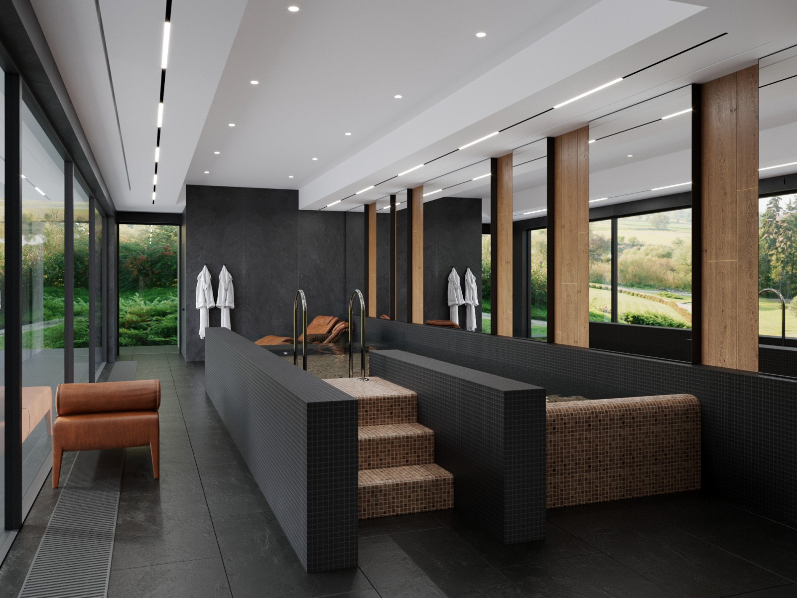 Проект бассейна в загородной резиденции