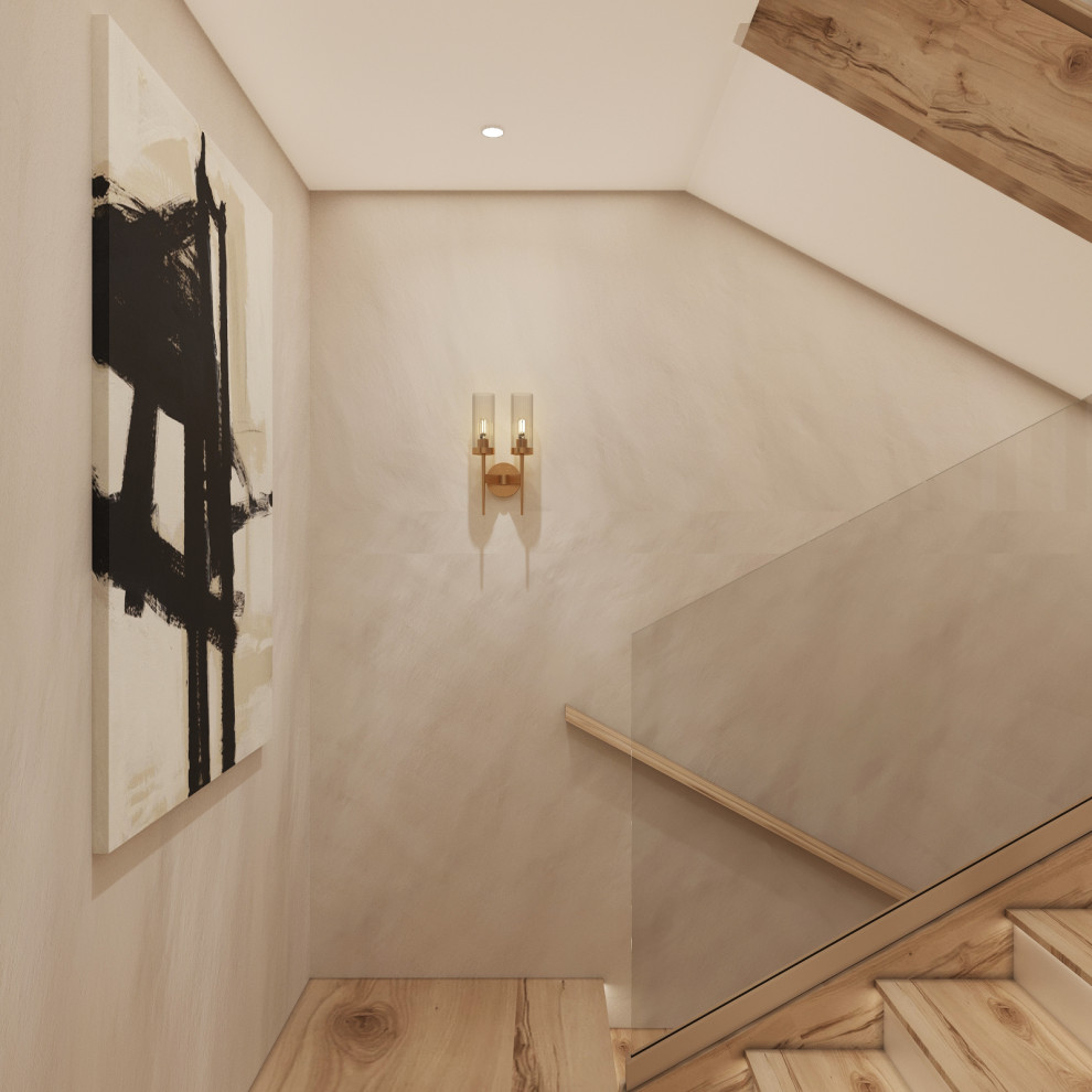 Современный таунхаус в теплой бежевой гамме