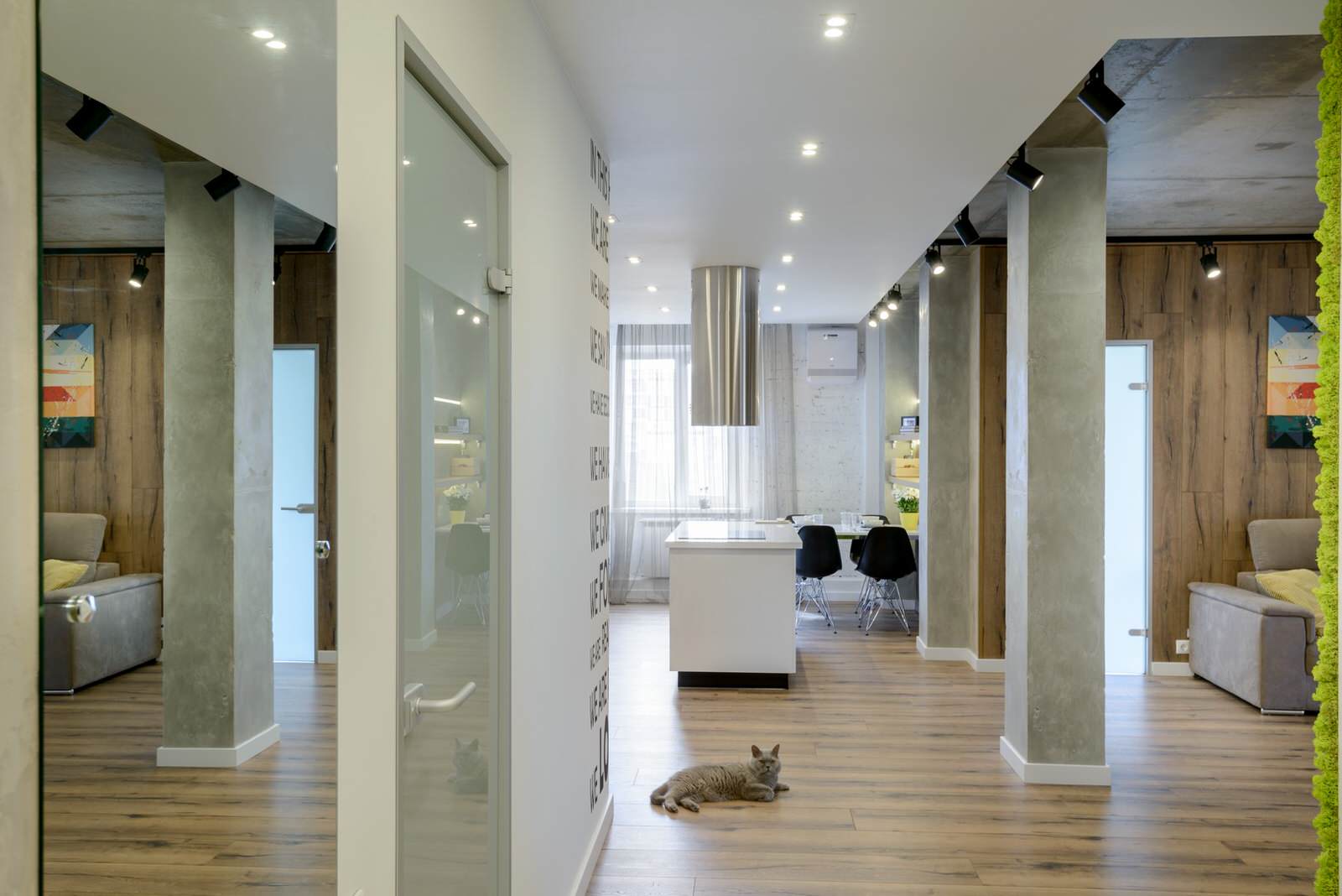 Квартира с бетонным потолком