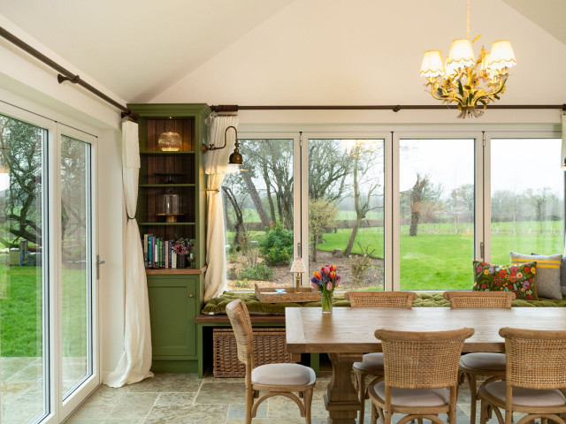 Classic In-Frame Plain Front Beaded Shaker Kitchen country-dining-room