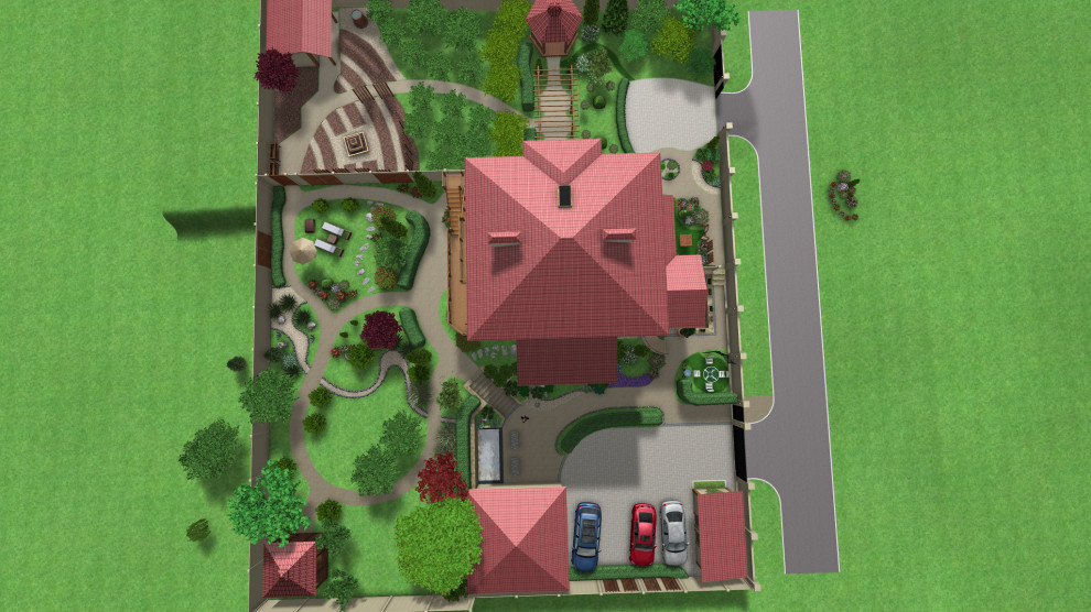 Приусадебная территория минигостинницы