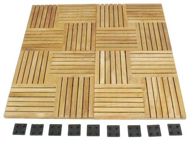 Westminster Teak Patio Flooring Tiles