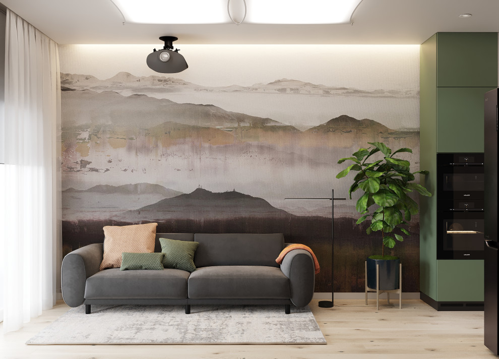 Квартира за городом в природных цветах