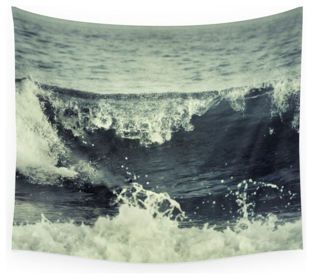 Society6 Blue Summer Waves Retro Wall Tapestry Beach Style Blue Summer Waves Retro Wall Tapestry