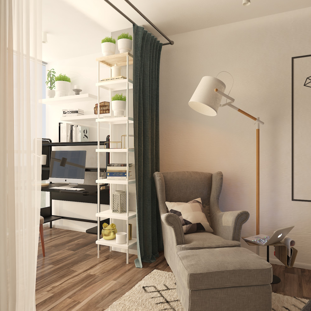 Дизайн проект квартиры для молодой девушки