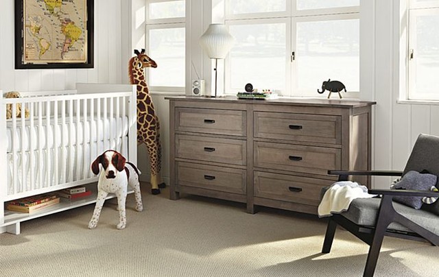 Nursery With Bennett Dresser In Shell Finish By R B