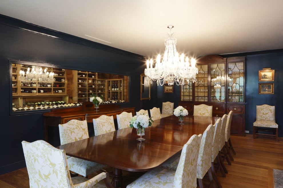 Inspiration for a traditional dining room in New York.
