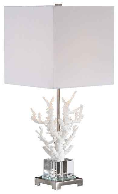 coral table lamp